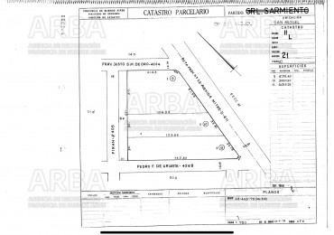LOTE DE TERRENO DE 4.791 MTS SOBRE AV BALBIN ESQUINA FRAY JUSTO SANTA  MARIA DE ORO